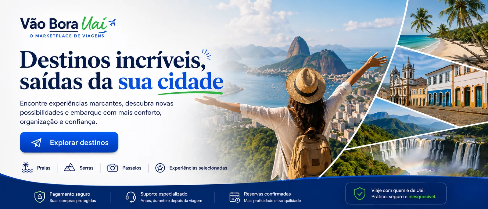 Destinos incríveis com saídas da sua cidade